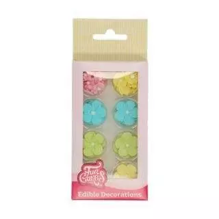 Pastell Blumen Mix Zuckerdekoration 32tlg. - FunCakes