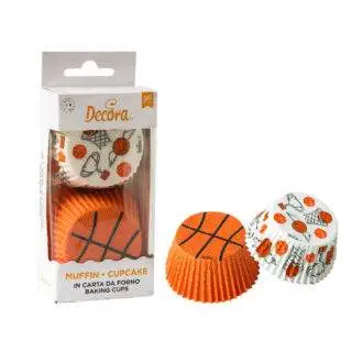 Basketball Muffinförmchen 36 Stck. - Decora
