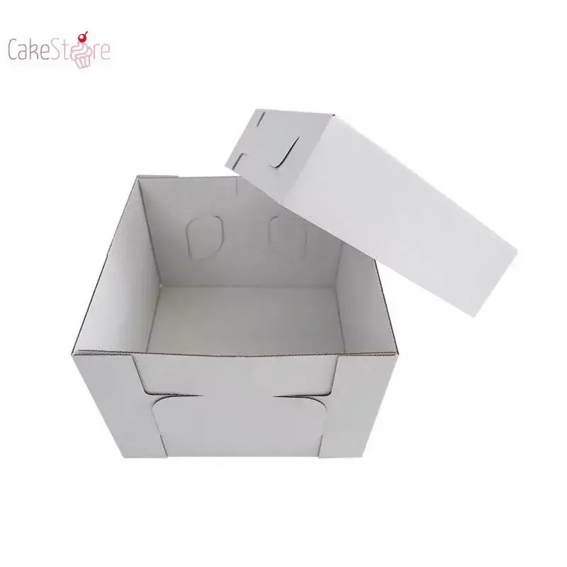 25,4 x 25,4 x 20,3 cm - Tortenbox, weiß mit Sichtfenster – Bild 4