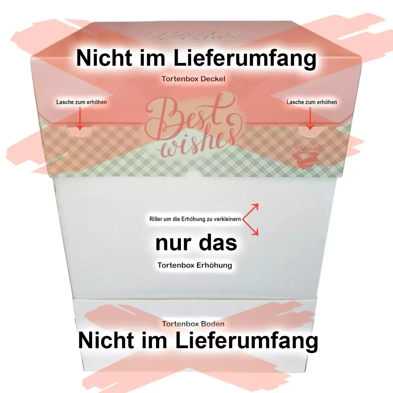 Erhöhung für Tortenboxen 35x35x40cm – Bild 3