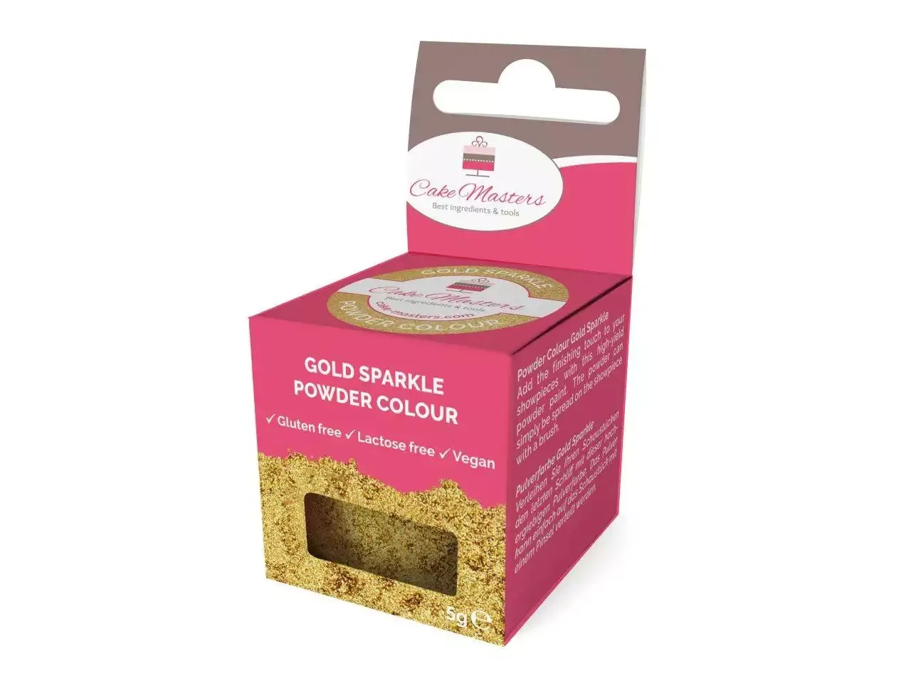 Gold Sparkle - Pulverfarbe 5g - CakeMasters – Bild 2