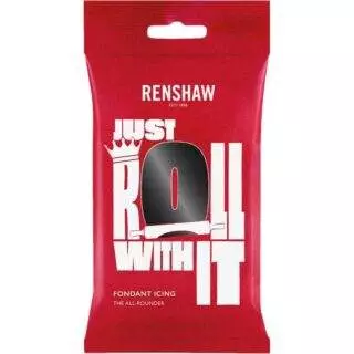 Jet Black - Fondant 250g - Renshaw