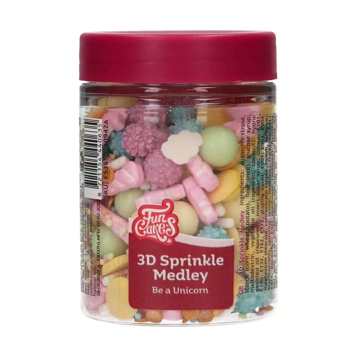 FunCakes 3D Sprinkle Medley - Einhorn 70g