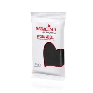 Schwarz, 1Kg Modellierpaste - Saracino