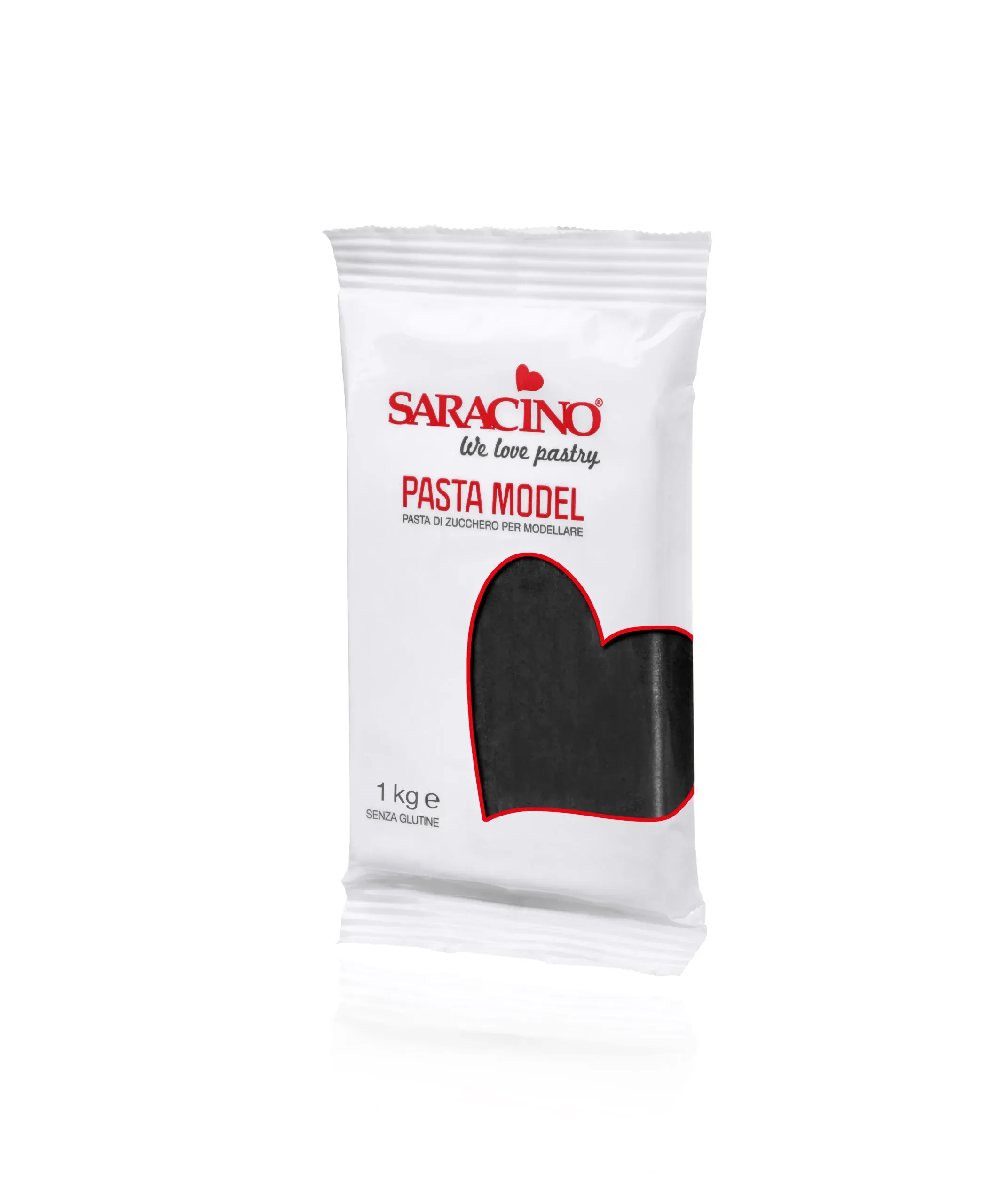 Schwarz, 1Kg Modellierpaste - Saracino