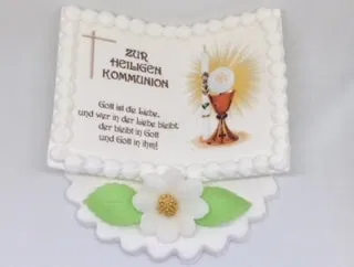 Kommunionsbuch Zuckerdekoration