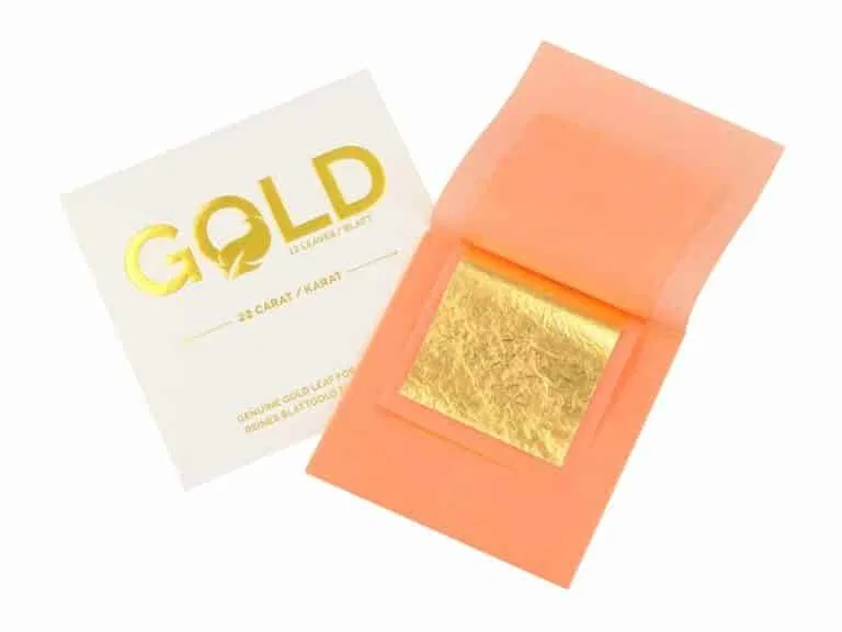 Blattgold 5x5cm 12 Blatt