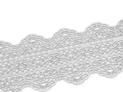 Spitzendekor Dentelle silber