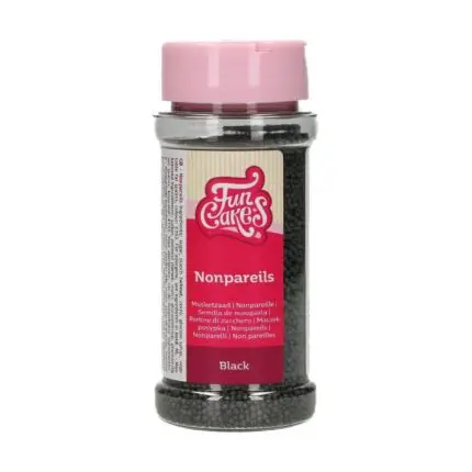 Schwarz, Nonpareils/Zuckerperlen - FunCakes