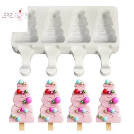 Cakesicles Mini Tanne Silikonform 4er
