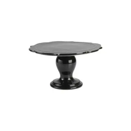 Keramik Tortenplatte Avantgarde 25,5cm ⌀, schwarz - Birkmann