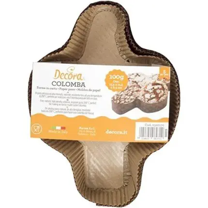 Colomba 500g Papierbackformen 5St. - Decora