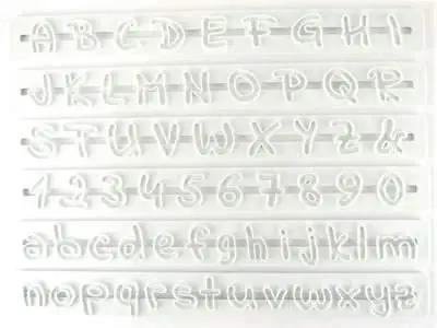Buchstaben und Zahlen Ausstecher Set, Indie Flower - dekofee