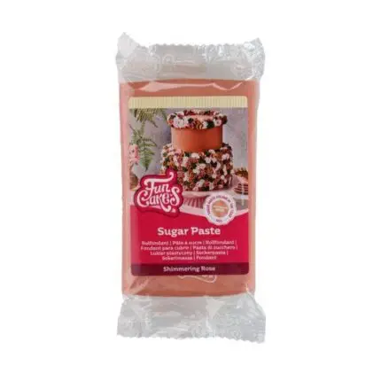 Shimmering Pink Fondant 250g - FunCakes
