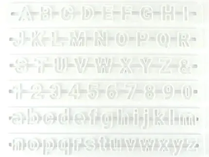 Buchstaben und Zahlen Ausstecher Set, Roboto - dekofee