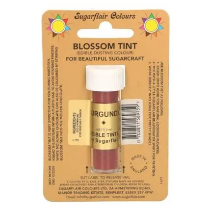 Burgundy, Sugarflair Pulverfarbe, 7ml