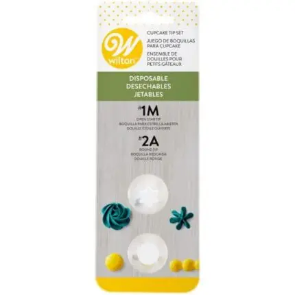 Einweg-Spritztüllen-Set #1M + #2A - Wilton